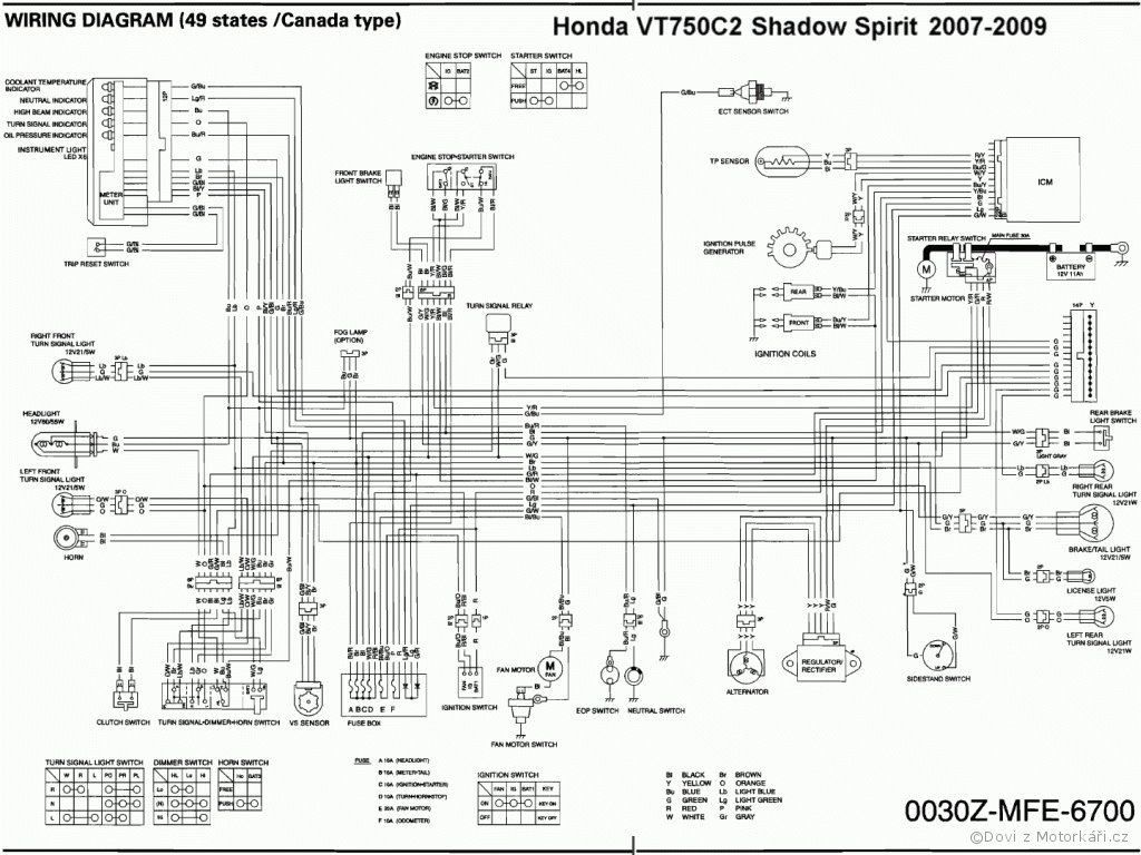 2003 Honda Shadow Spirit 750 Wiring Diagram from img.motofotky.cz